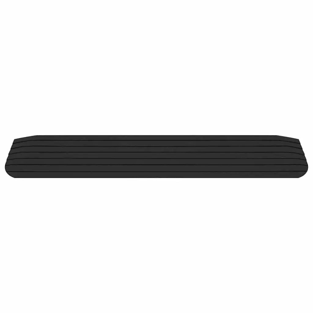 Rubber Threshold Ramps Set for Wheelchairs Rollators Scooters Non-Slip Surface 110 x 21 x 2.5 cm