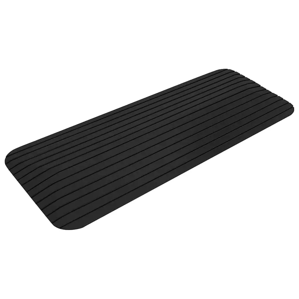 Rubber Threshold Ramps Set for Wheelchairs Rollators Scooters Non-Slip Surface 110 x 21 x 2.5 cm