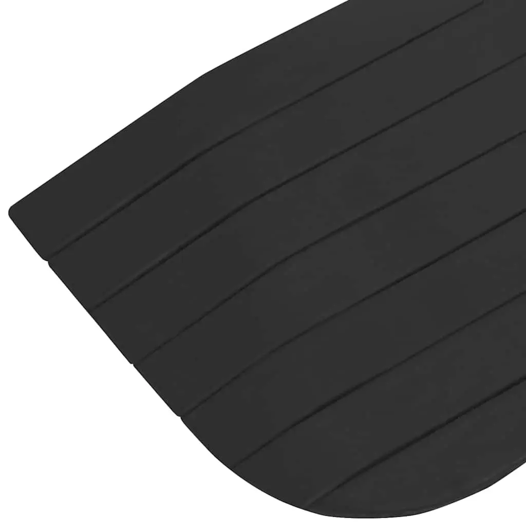Rubber Threshold Ramps Set for Wheelchairs Rollators Scooters Non-Slip Surface 110 x 21 x 2.5 cm