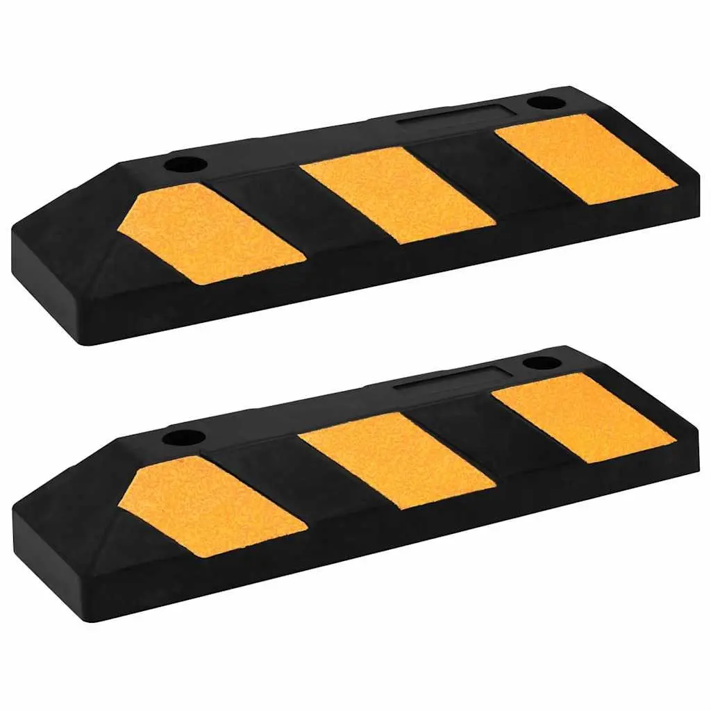 Reflective Rubber Parking Blocks