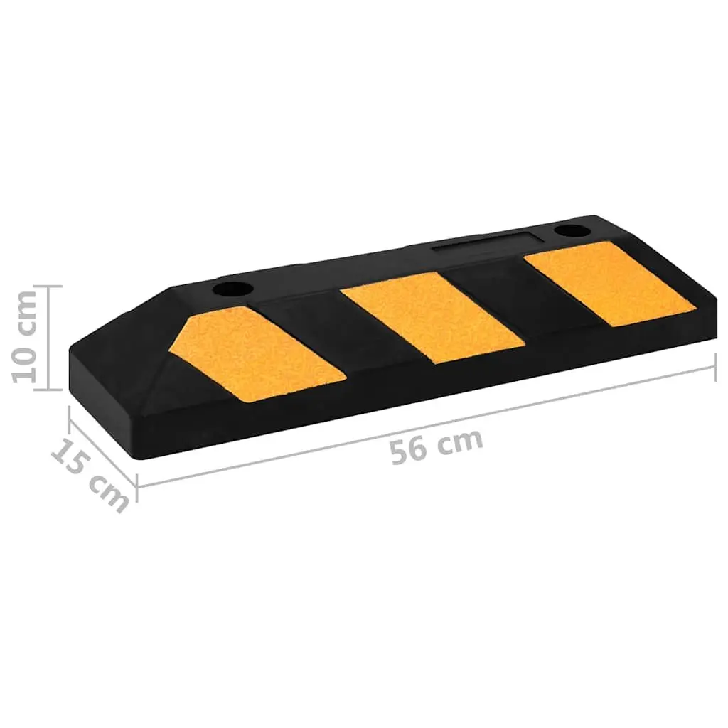 Reflective Rubber Parking Blocks
