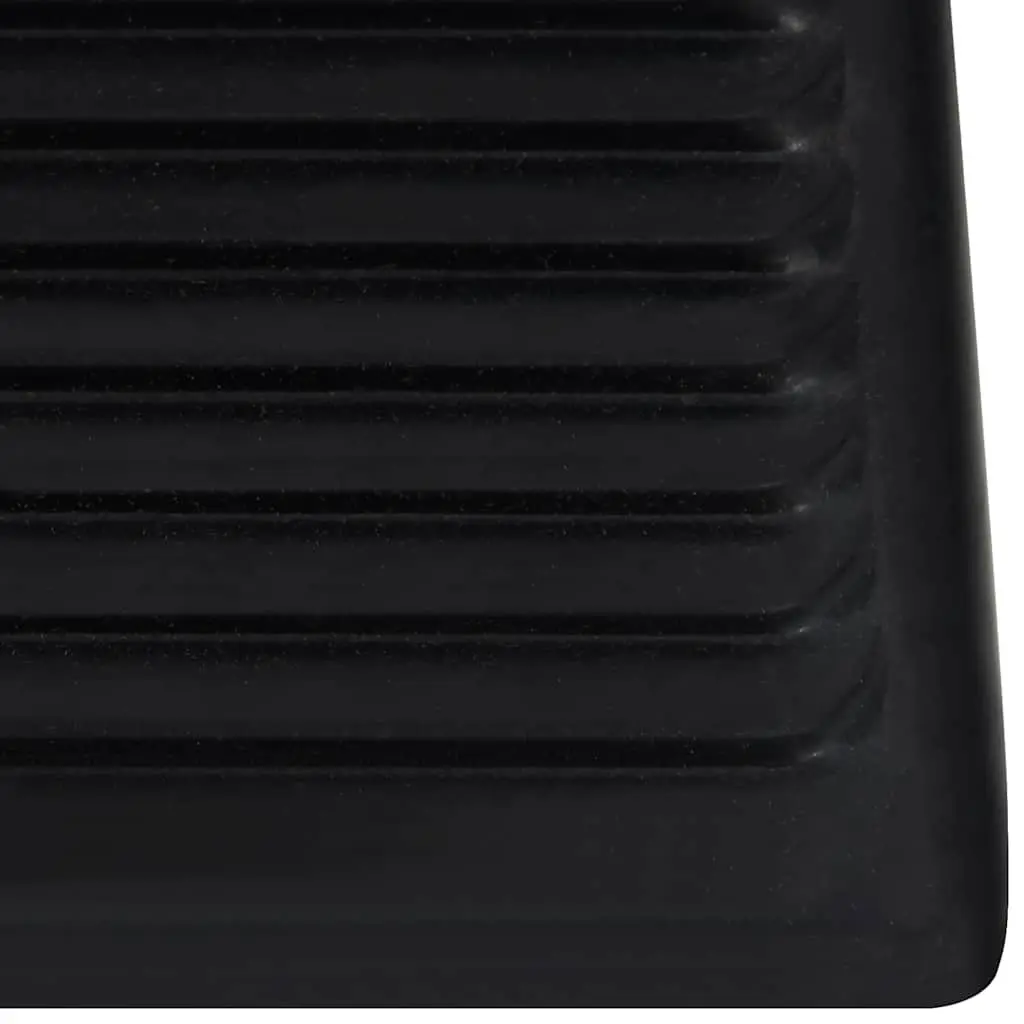 Wheel Chocks Rubber Vehicle Safety Stopper 16 x 9 x 9 cm Blue 4 Piece