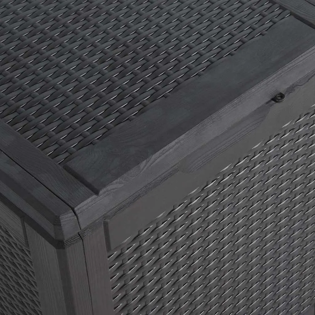 Garden Storage Box 90L Outdoor Deck Patio Rattan Weather-Resistant Container