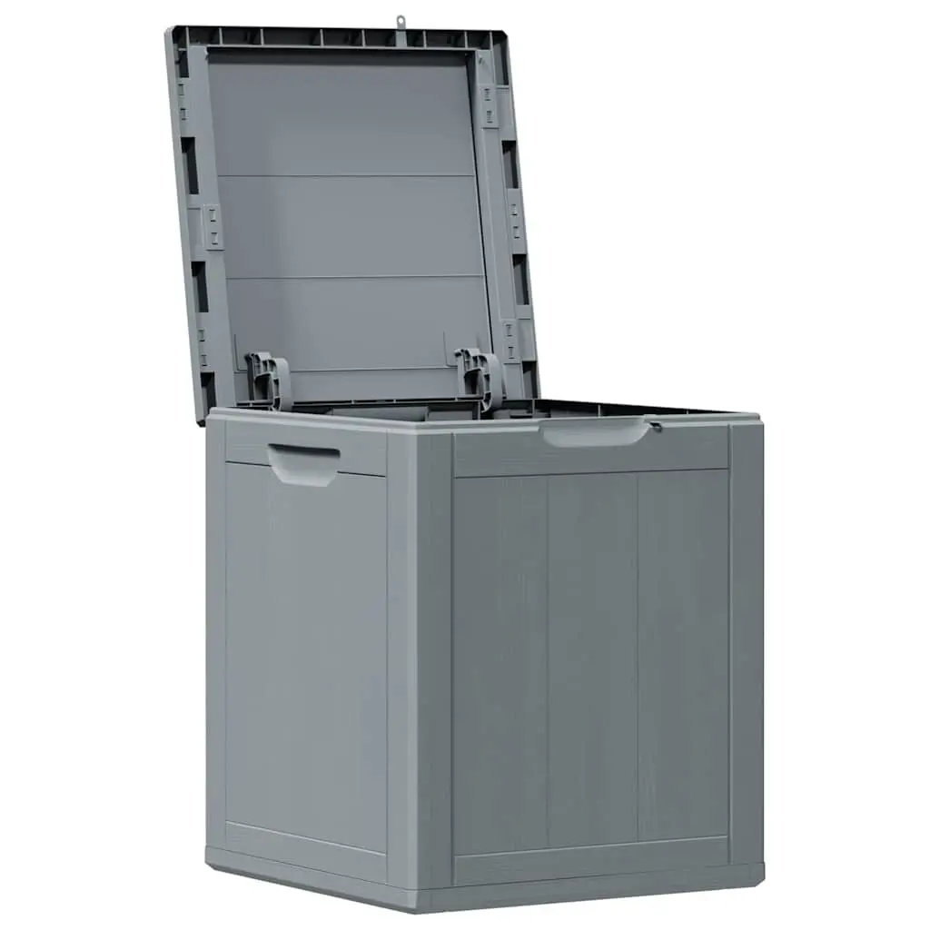 Garden Storage Box Outdoor 90L Grey Weatherproof Container