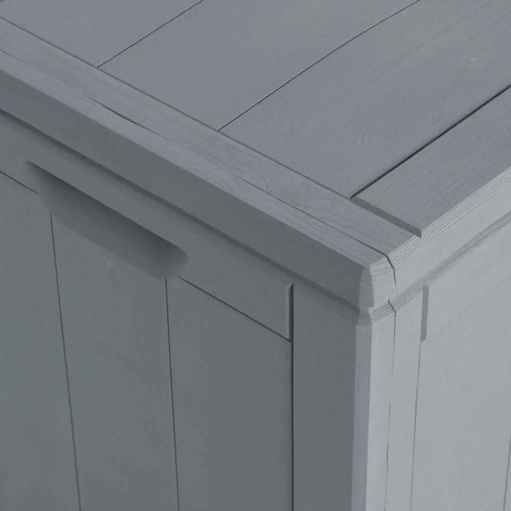 Garden Storage Box Outdoor 90L Grey Weatherproof Container