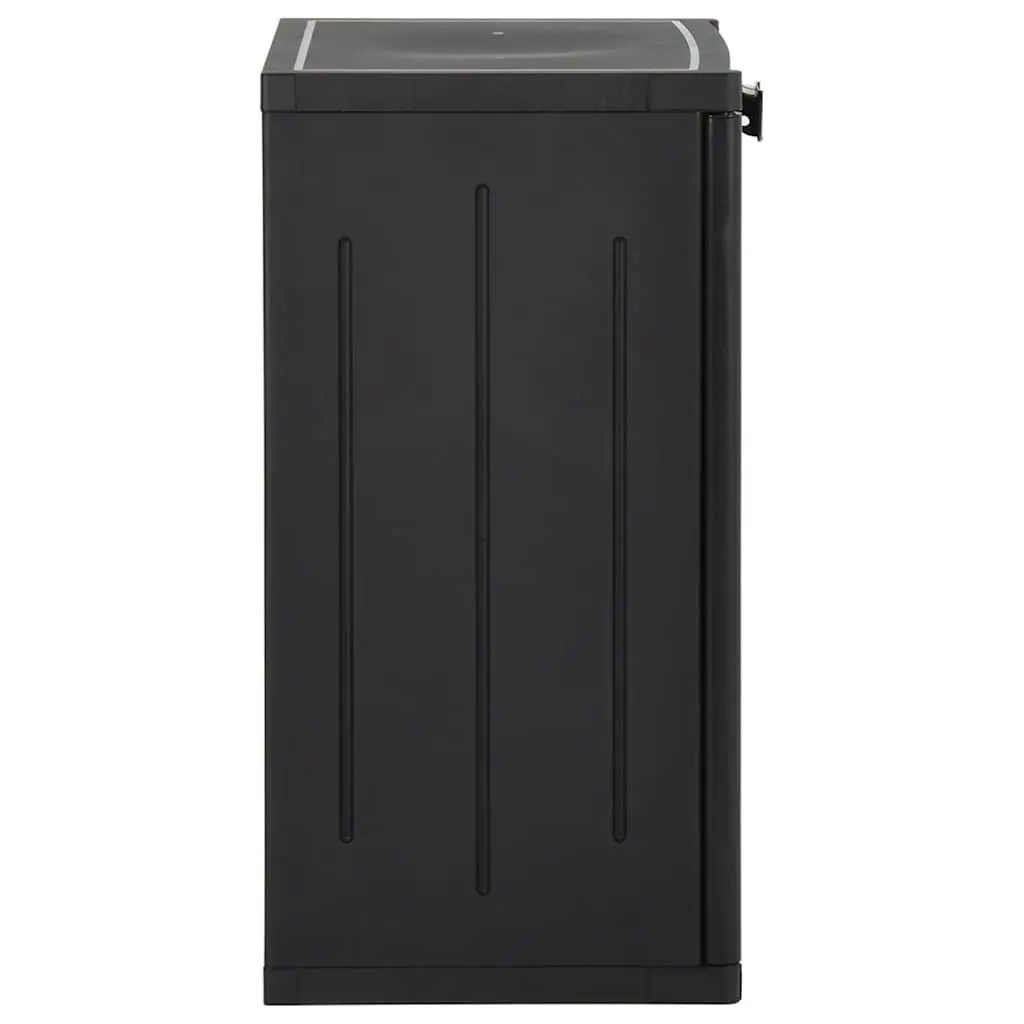 Storage Cabinet Black Indoor Outdoor Garden Patio Organizer 65 x 45 x 88 cm