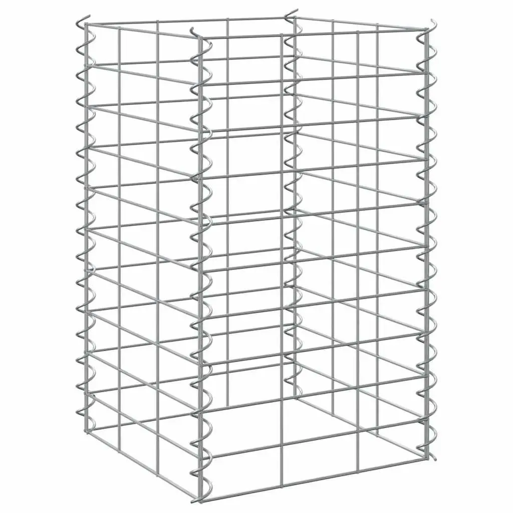 Gabion Raised Beds for Garden 30x30x50 cm Iron Planter