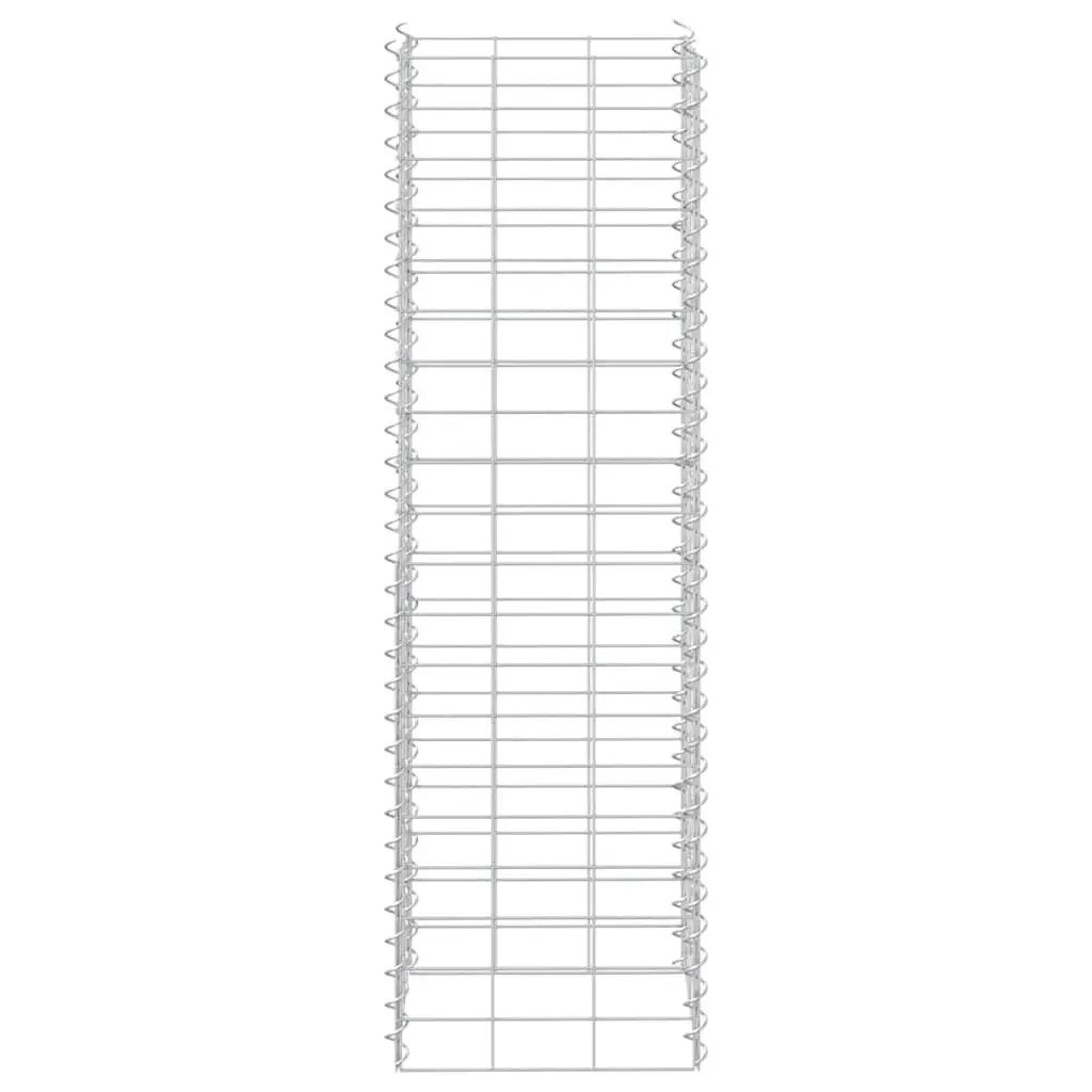 Gabion Raised Beds for Garden Landscaping 30x30x100 cm Iron Retaining Wall Planter Box 3 Piece