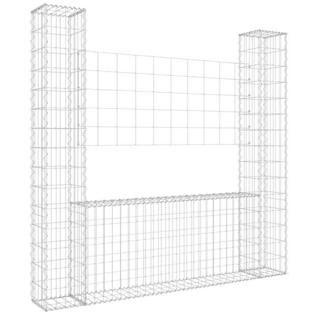 U-Shape Gabion Basket with 2 Posts