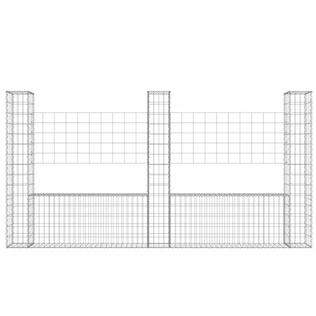 U-Shape Gabion Basket with Posts