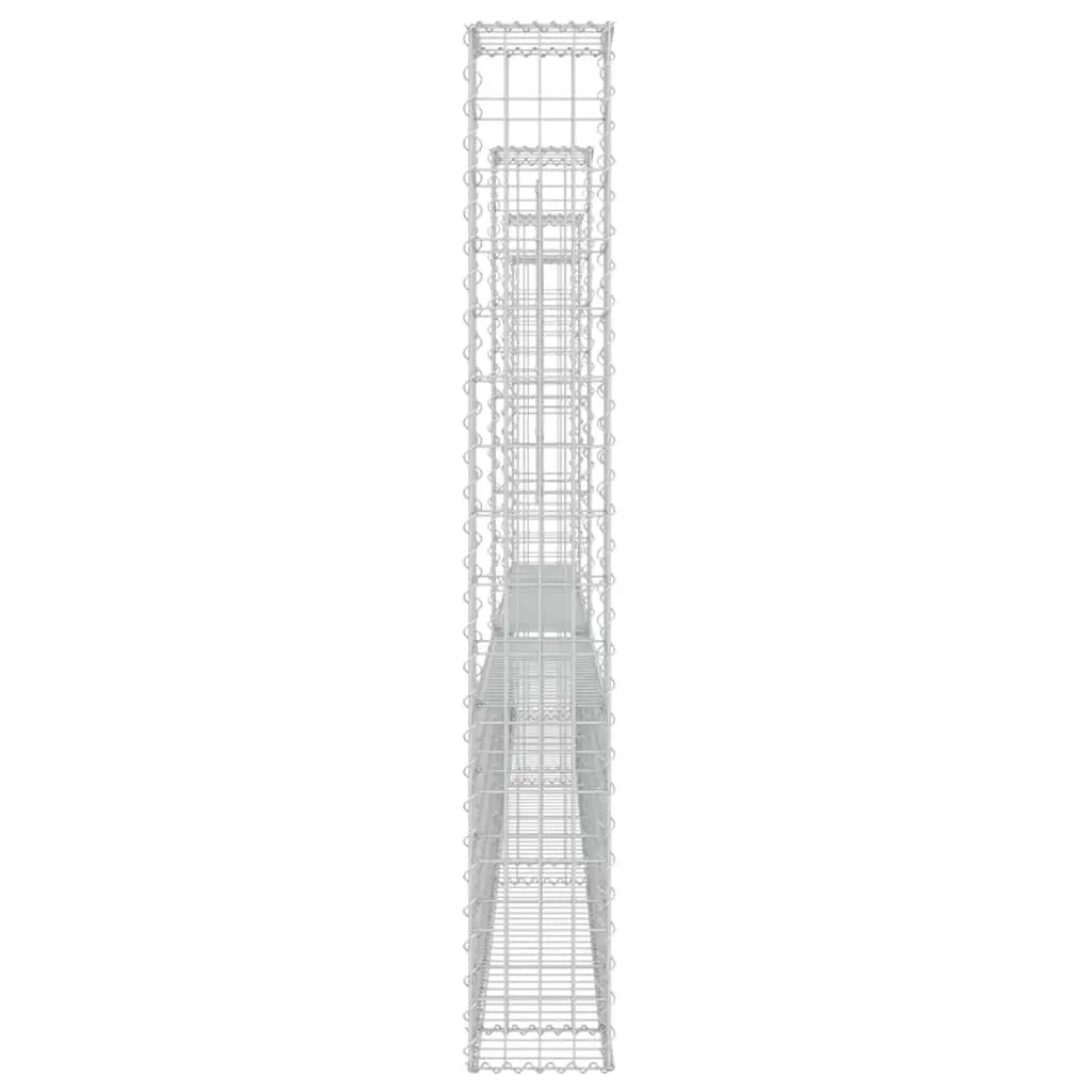U-Shape Gabion Basket Fence Panel Garden 380x20x150cm