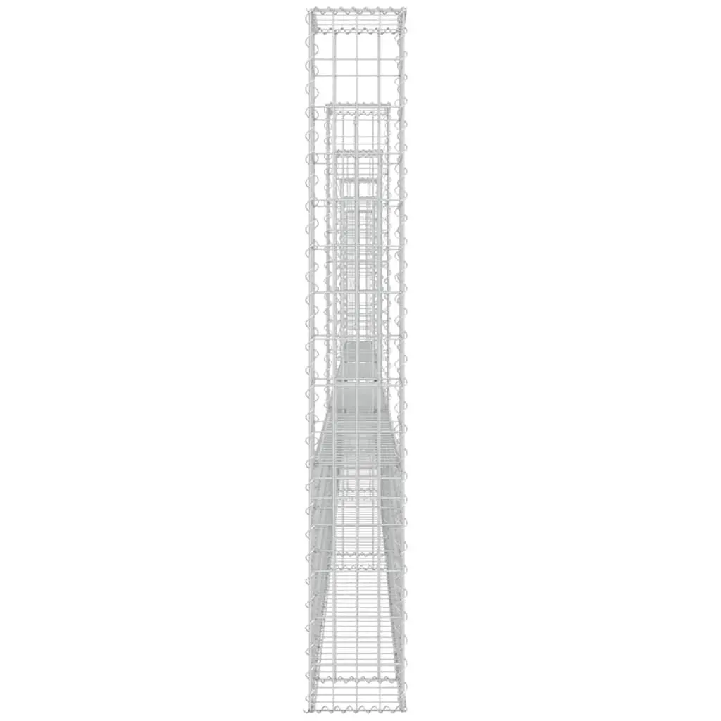 U-Shape Gabion Basket Garden Fence Panel 620 x 20 x 150 cm