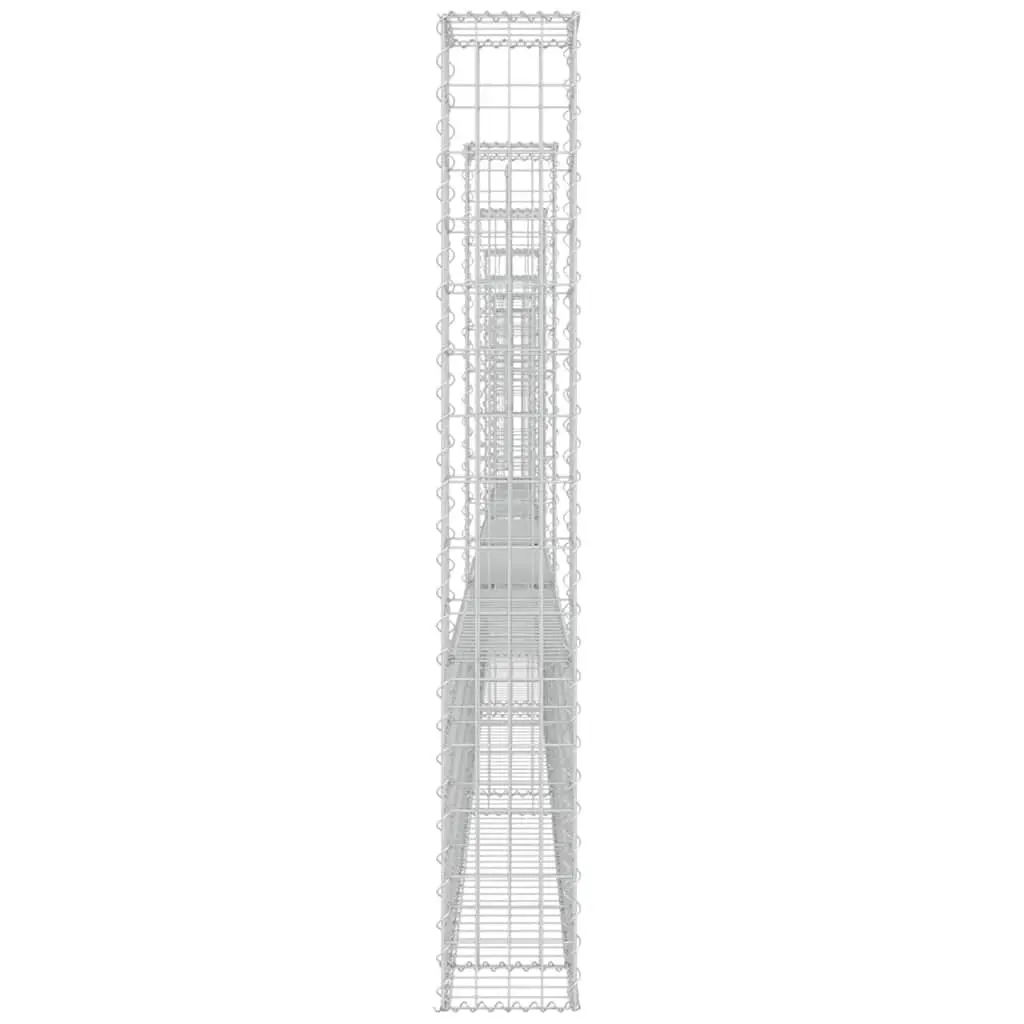 U-Shape Gabion Basket Fence Panel for Garden 740 x 20 x 150 cm