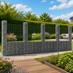 Specifications for U-Shape Gabion Basket with Iron Fence Panel