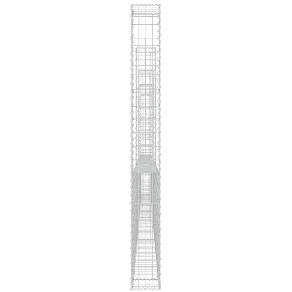 U-Shape Gabion Basket with Iron Fence Panel
