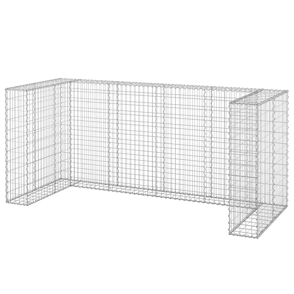 Gabion Wall Waste Container Enclosure Galvanised Steel Garbage Bin Screen