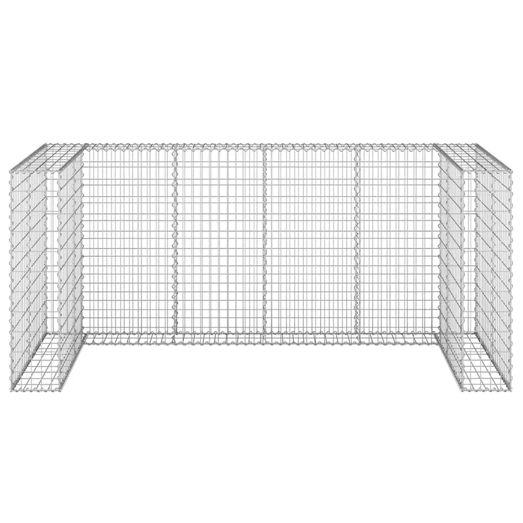 Gabion Wall Waste Container Enclosure Galvanised Steel Garbage Bin Screen