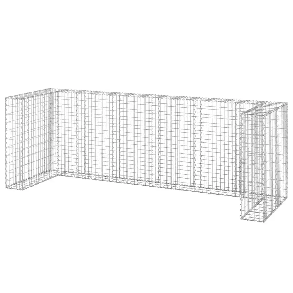 Gabion Wall Waste Container Enclosure Garbage Bin Screen Garden Patio Galvanised