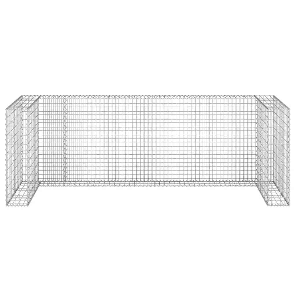 Gabion Wall Waste Container Enclosure Garbage Bin Screen Garden Patio Galvanised