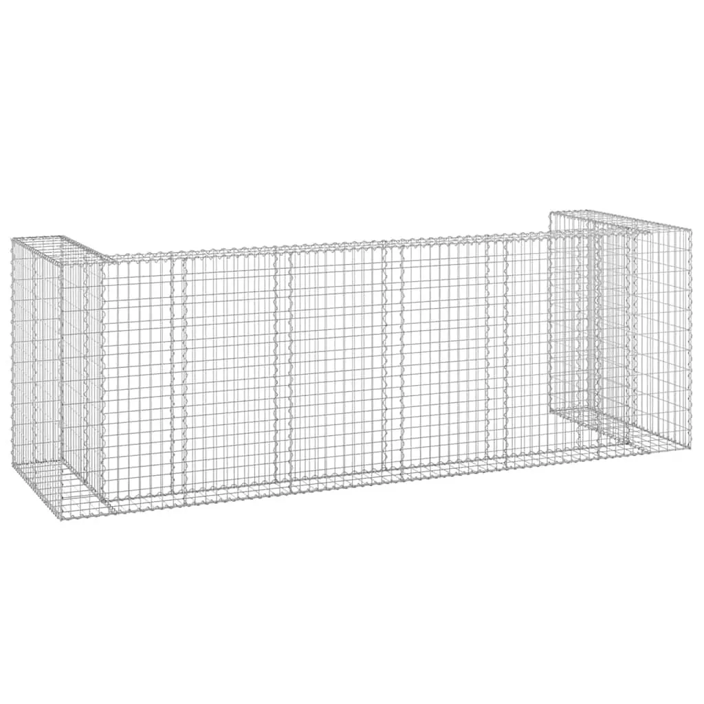 Gabion Wall Waste Container Enclosure Garbage Bin Screen Garden Patio Galvanised