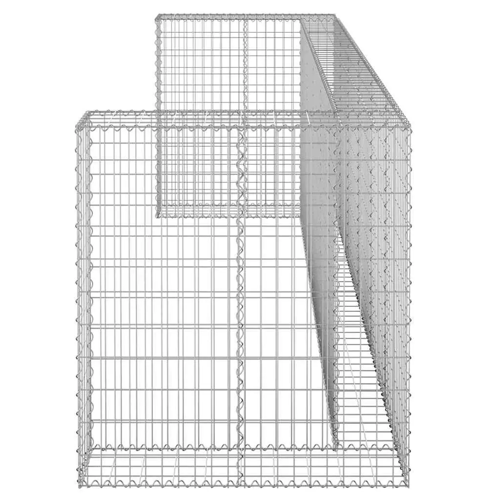 Gabion Wall Waste Container Enclosure Garbage Bin Screen Garden Patio Galvanised