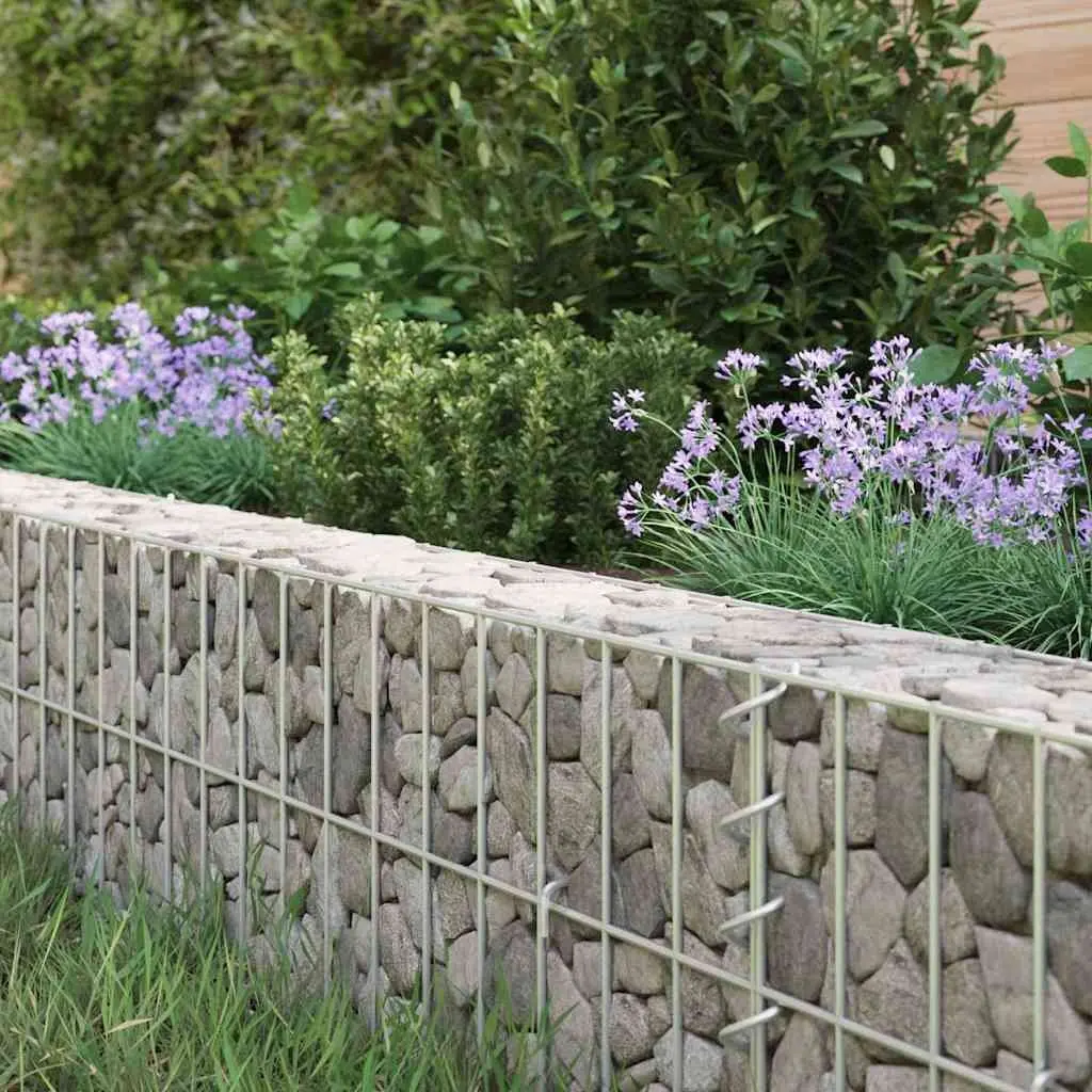 Gabion Raised Bed Garden Planter 300x100x20 cm Galvanised Steel