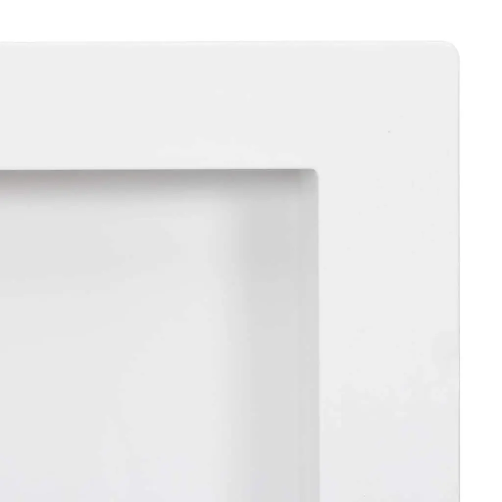 Shower Niche Wall Mounted Shelf Unit for Bathroom Storage 41 x 69 x 9 cm High Gloss White 2 Compartments