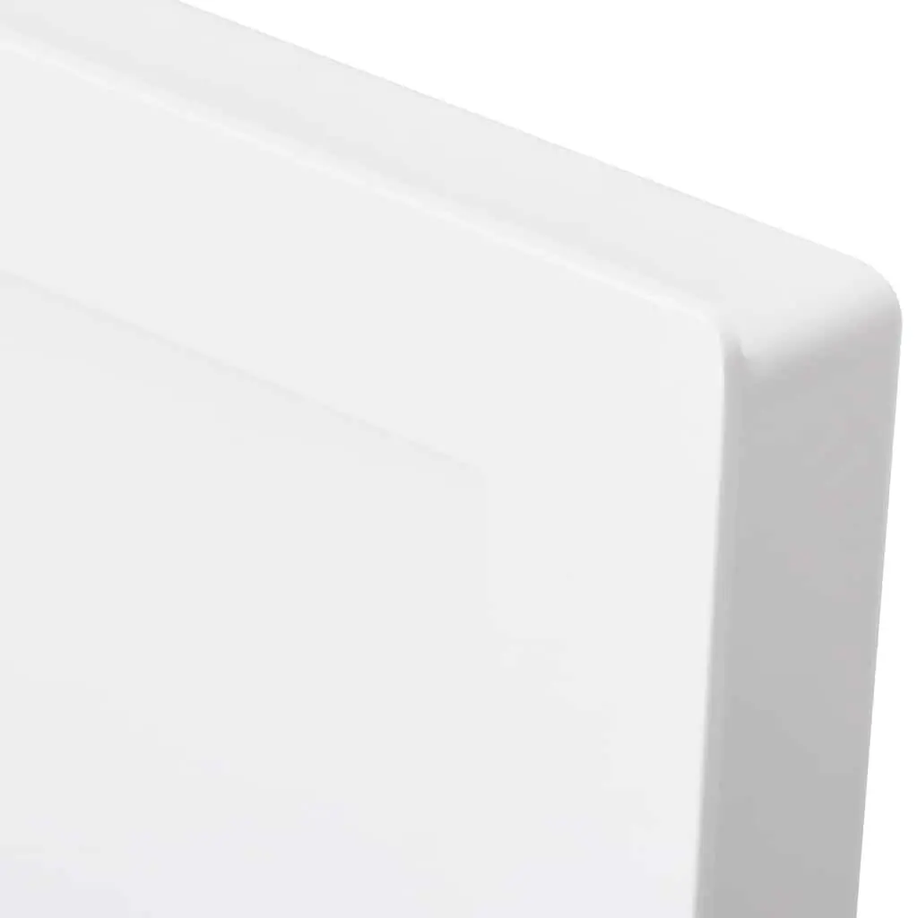 Shower Niche 3 Compartments High Gloss White Bathroom Storage Shelf Wall Mount
