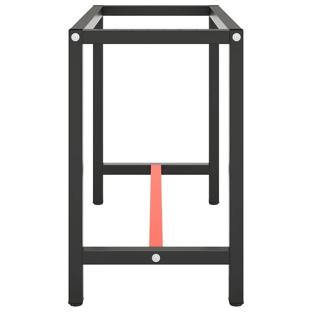 Work Bench Frame Metal Heavy Duty Powder Coated Legs 110x50x79cm Black