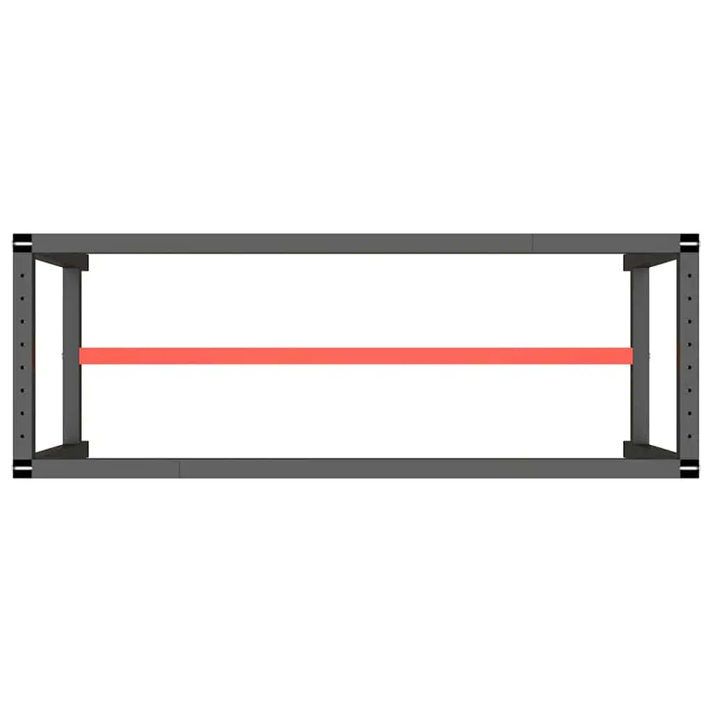 Work Bench Frame Heavy Duty Metal Table Legs Base Support Structure Matte Black