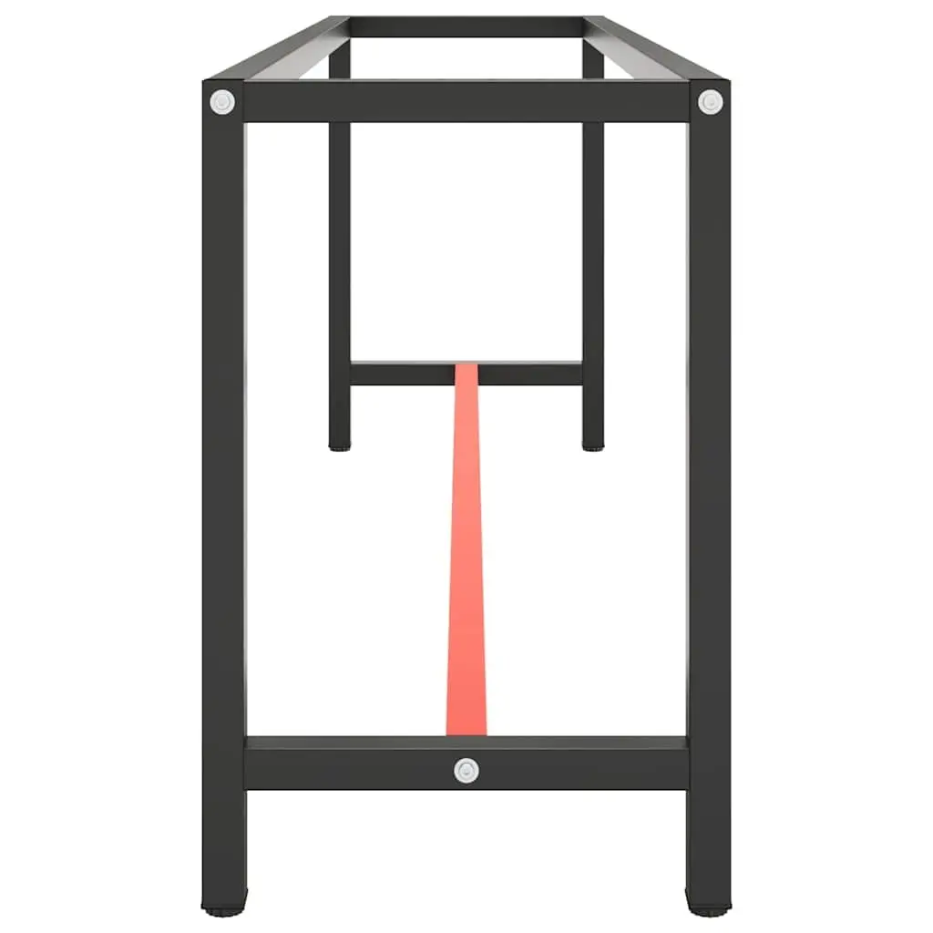 Metal Work Bench Frame Industrial Table Legs Support Structure 210 x 50 x 79 cm