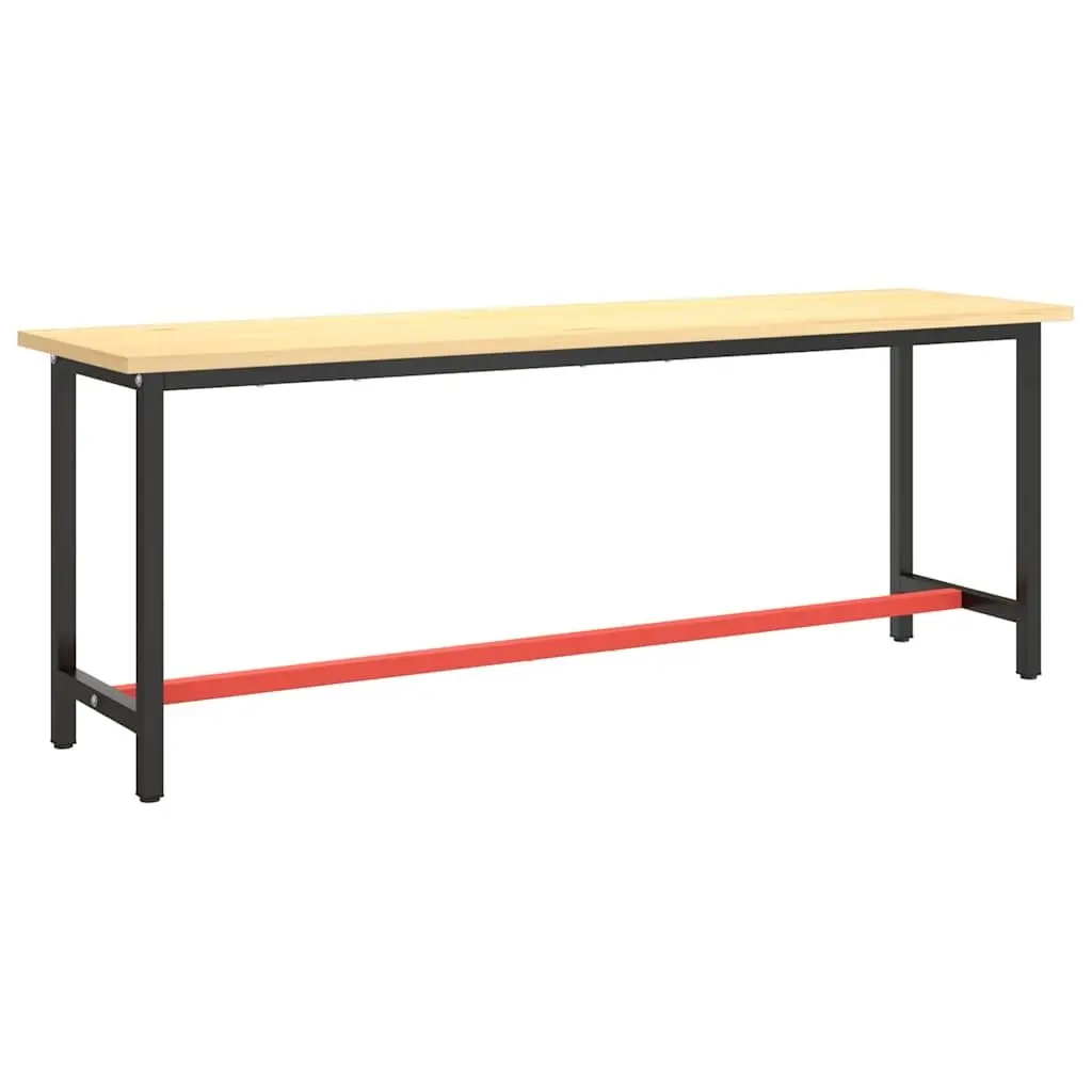 Metal Work Bench Frame Industrial Table Legs Support Structure 210 x 50 x 79 cm