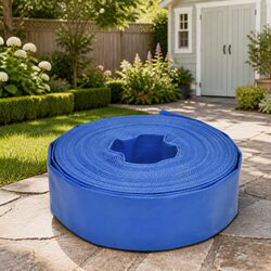 Flat Hose Specifications: 25m Long, 1.5" Diameter, PVC Material