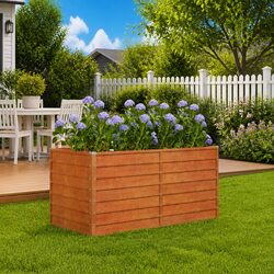 Corten Steel Raised Bed Planter Dimensions and Features
