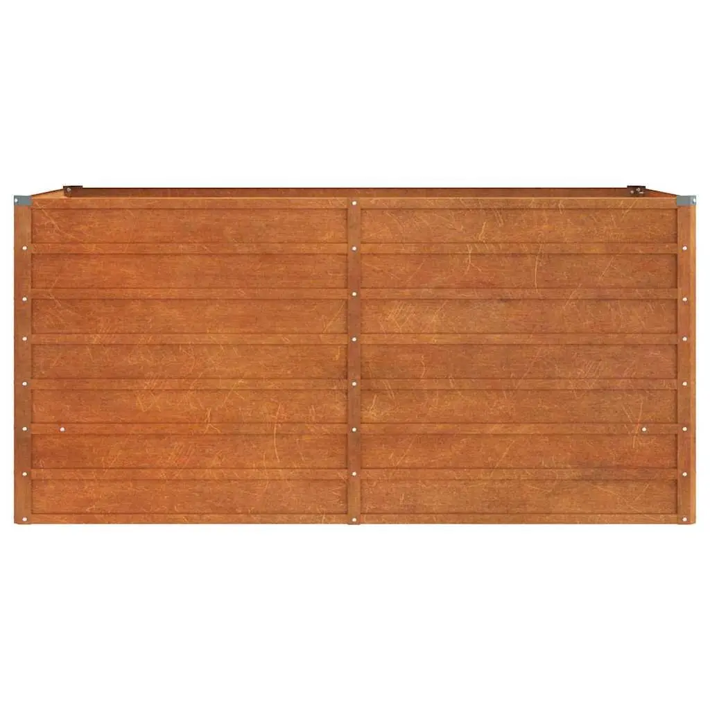 Corten Steel Raised Bed Planter Outdoor Garden Balcony Patio 160 x 80 x 77 cm