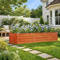 Corten Steel Raised Garden Bed - 240 x 80 x 45 cm Specifications