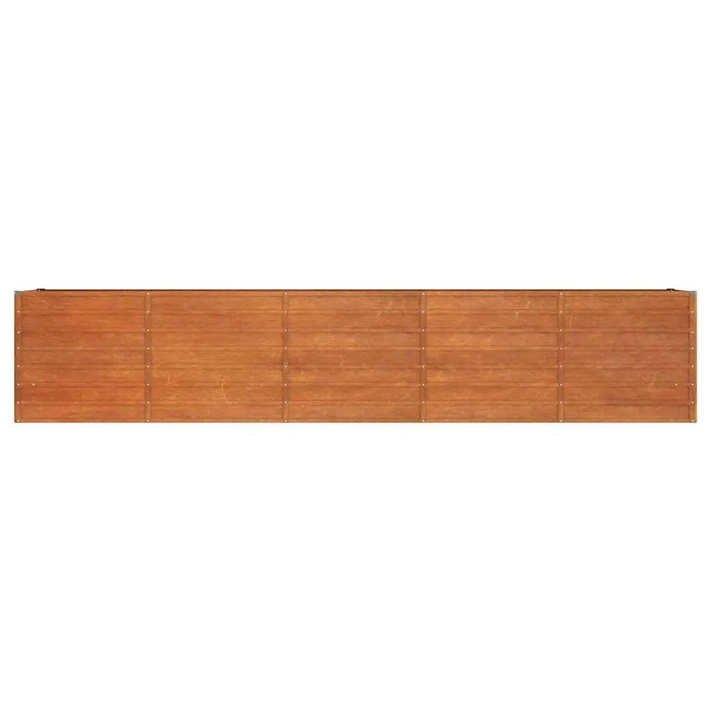 Garden Raised Bed Planter Outdoor Corten Steel 400x80x77cm