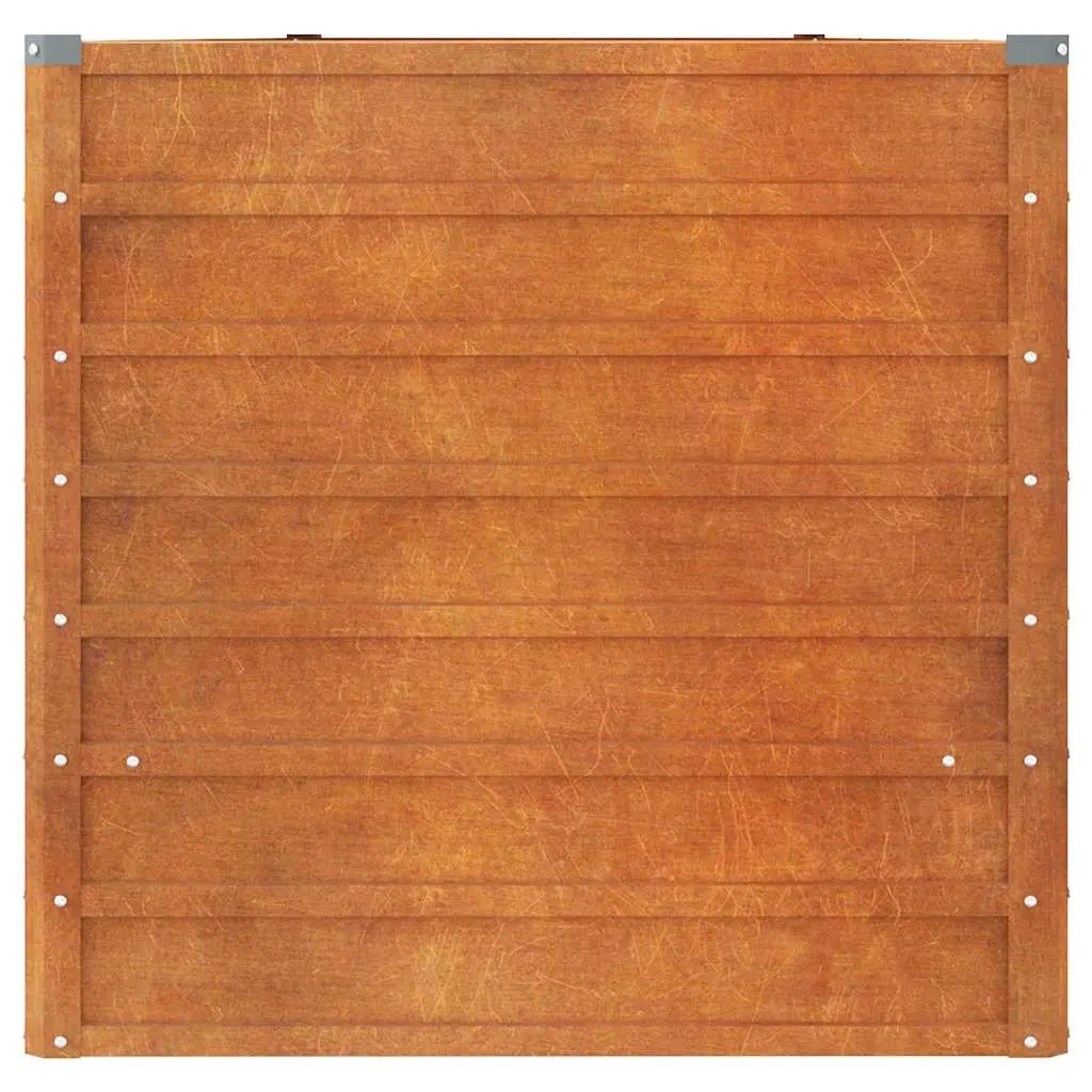 Garden Raised Bed Planter Outdoor Corten Steel 400x80x77cm