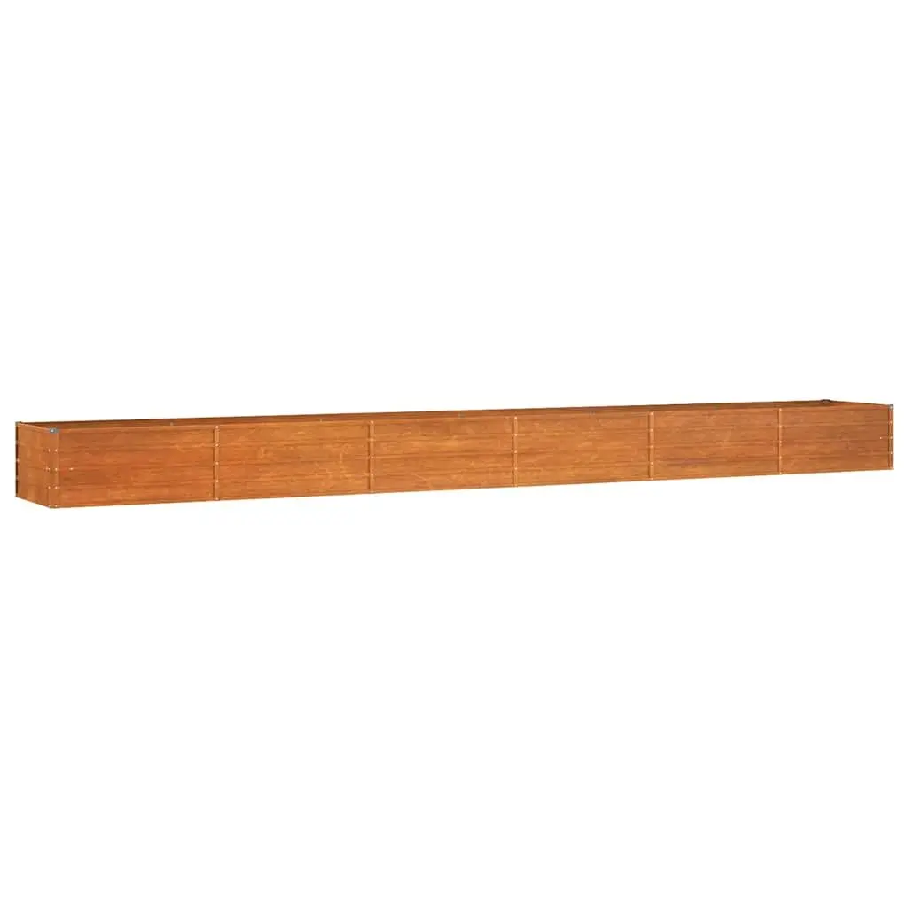 Garden Raised Bed Planter Corten Steel Outdoor Vegetable 600x80x45 cm