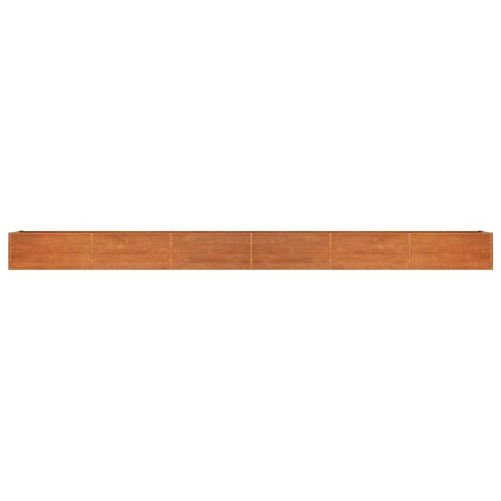Garden Raised Bed Planter Corten Steel Outdoor Vegetable 600x80x45 cm