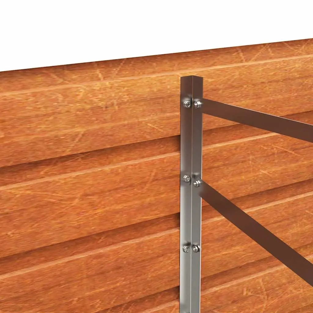 Garden Raised Bed Planter Corten Steel Outdoor Vegetable 600x80x45 cm