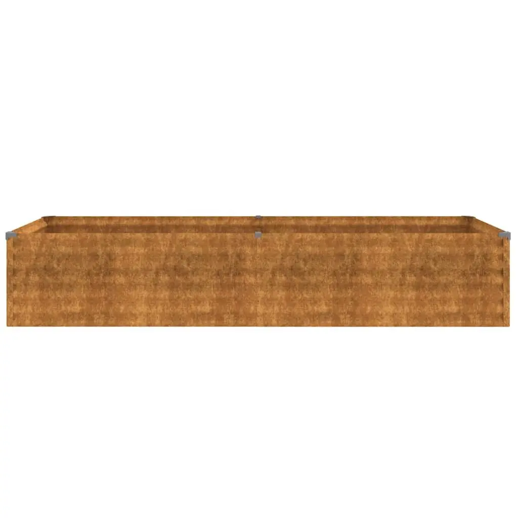 Garden Raised Bed Planter Outdoor 194x50x36 cm Corten Steel