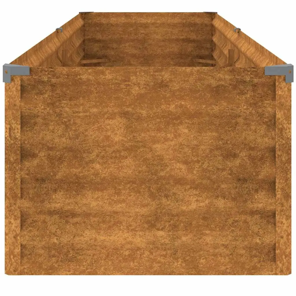 Garden Raised Bed Planter Outdoor 194x50x36 cm Corten Steel