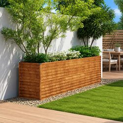 Raised Garden Bed Dimensions: 291 x 50 x 69 cm, Corten Steel