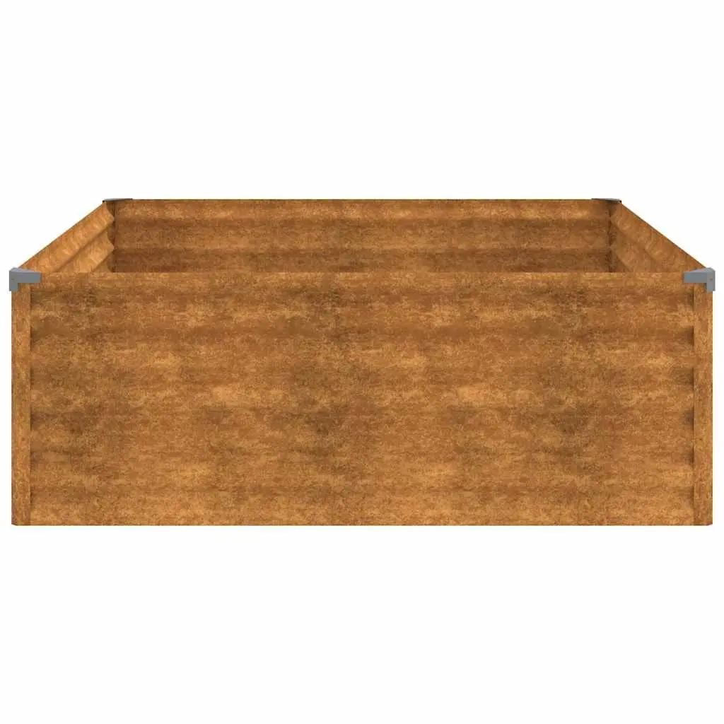 Garden Raised Bed 100x100x36 cm Made of Corten Steel