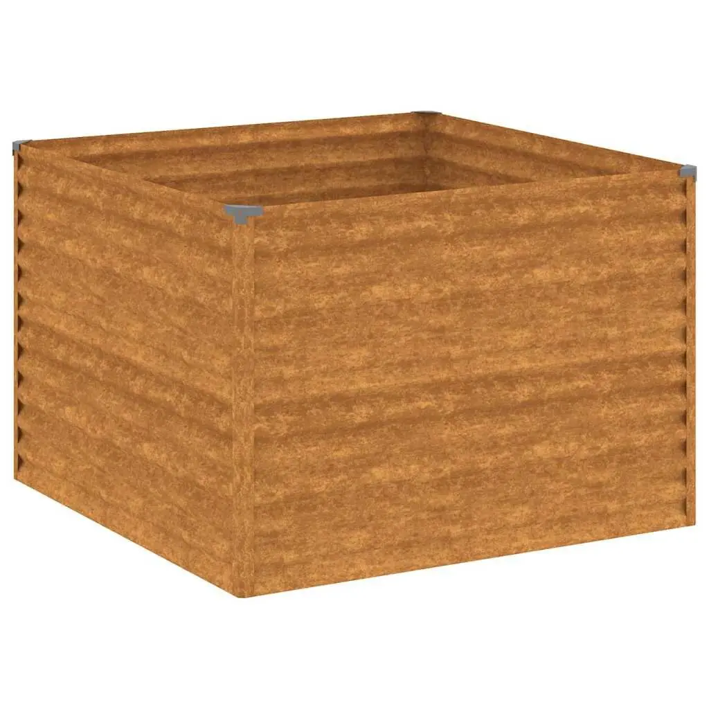 100x100x69 cm Corten Steel Planter Box