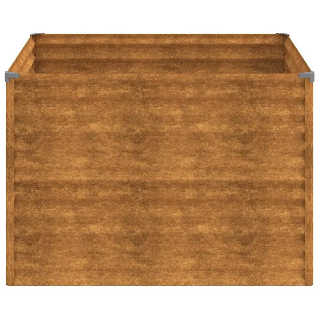 100x100x69 cm Corten Steel Planter Box