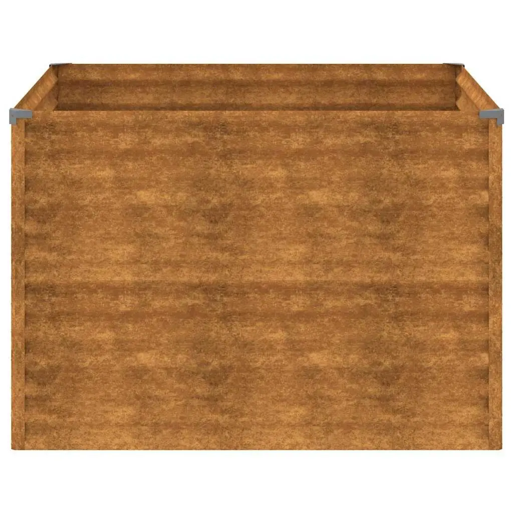 100x100x69 cm Corten Steel Planter Box