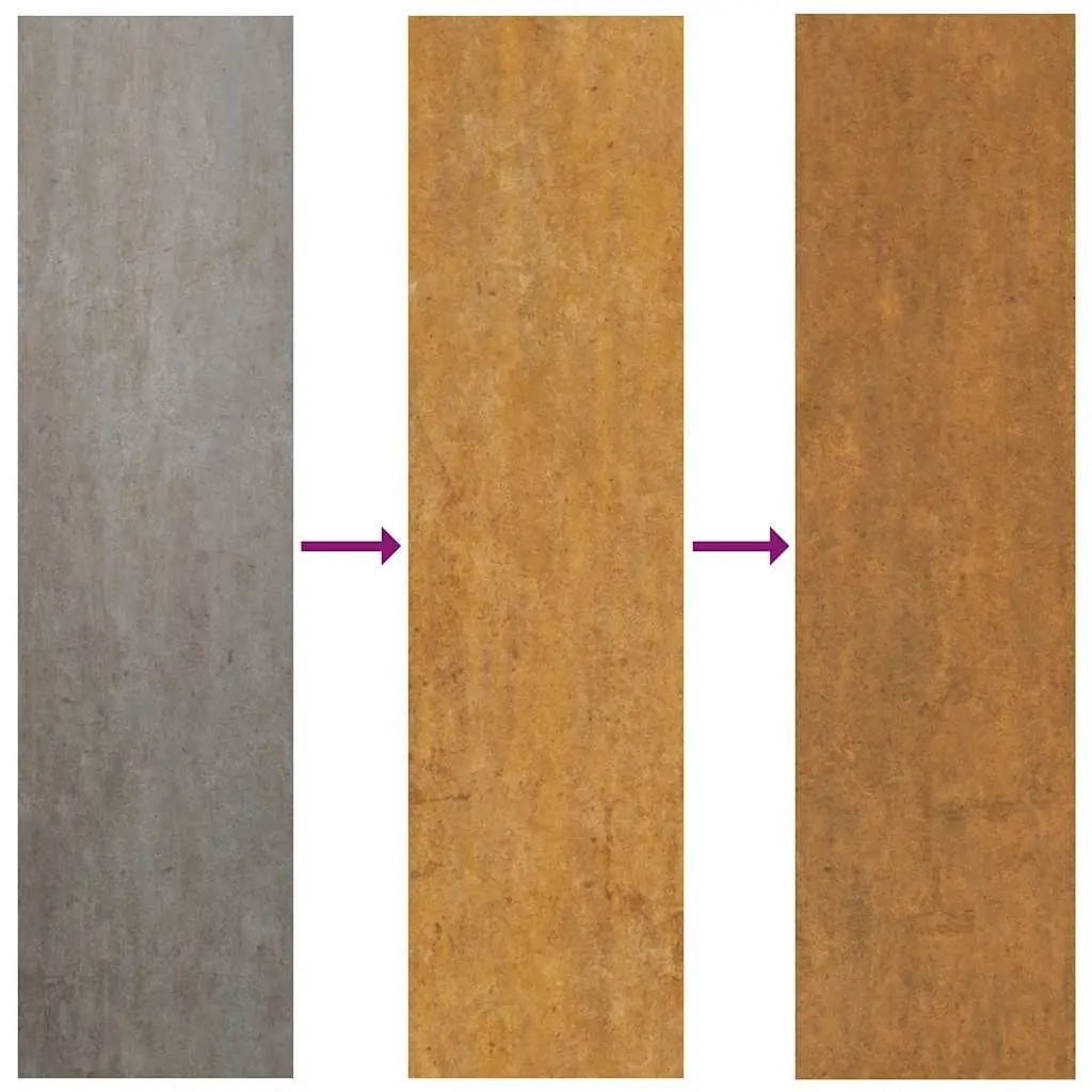 100x100x69 cm Corten Steel Planter Box