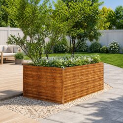 Raised Garden Bed Specifications: 196x100x69 cm Steel